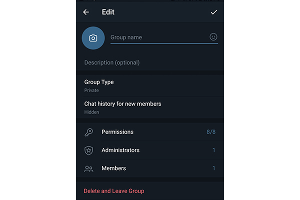 آموزش کامل تنظیمات گروه تلگرام