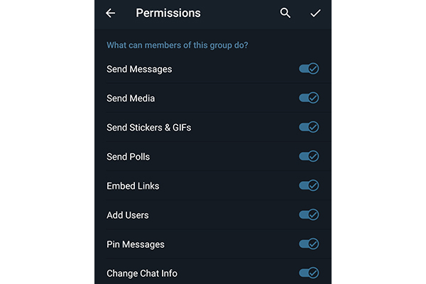 چگونه با تنظیمات گروه تلگرام کار کنیم