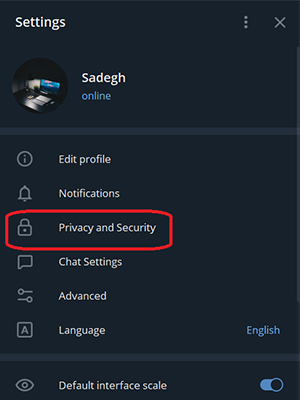 چگونه برای تلگرام کامپیوتر رمز بگذاریم
