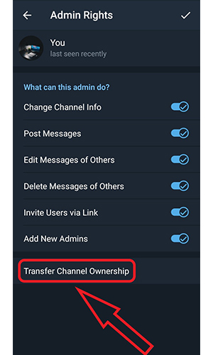 چگونه مدیر کانال تلگرام را عوض کنیم