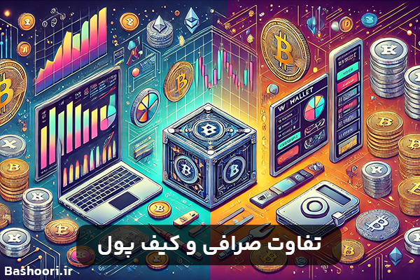 تفاوت صرافی و کیف پول در دنیای ارزهای دیجیتال